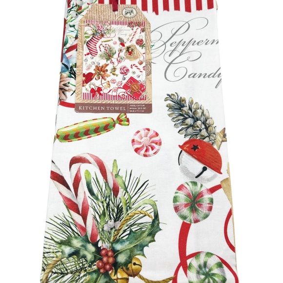 NEW Michel Design Works CHRISTMAS Themed Kitchen Towel & Pot Holder Set/2 - Picture 5 of 7